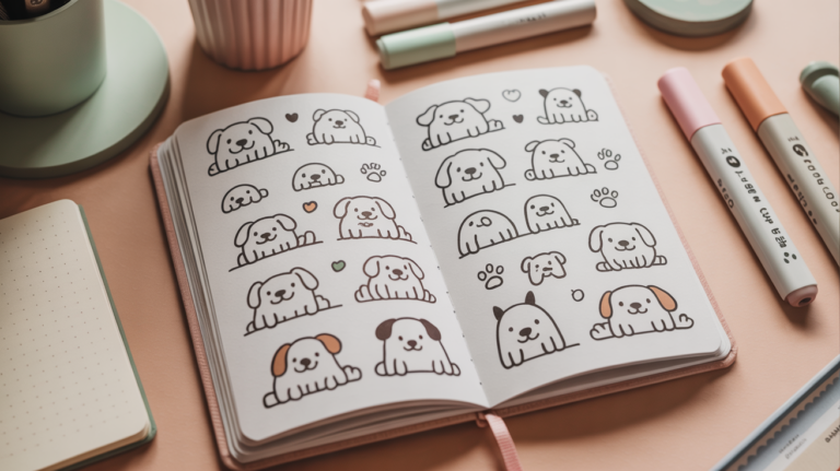 10 easy dog doodle ideas you need in your journal