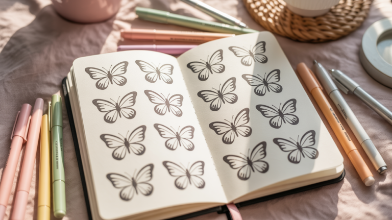 10 easy butterfly doodle ideas to draw tonight