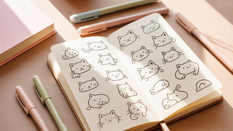10 cute cat doodle ideas you can draw anytime