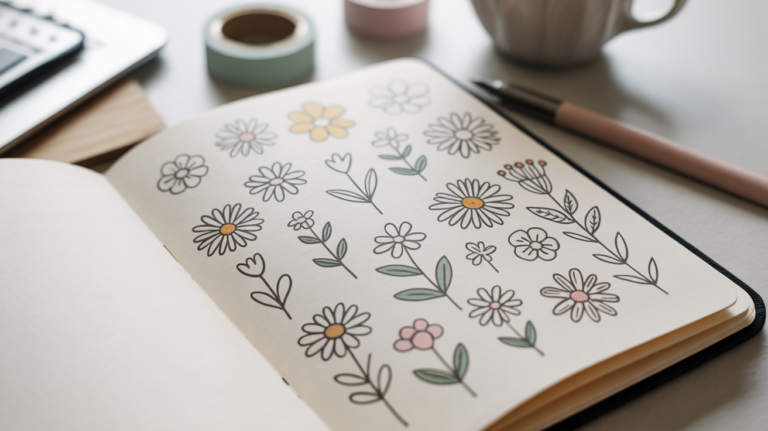 10 beautiful flower drawing ideas