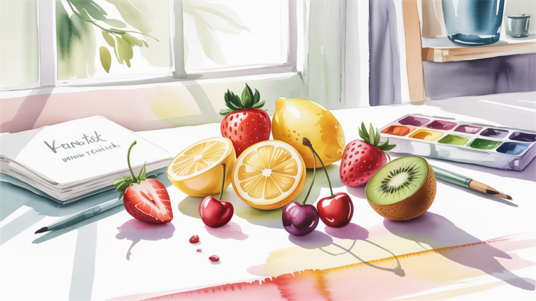 10 easy fruit watercolor ideas