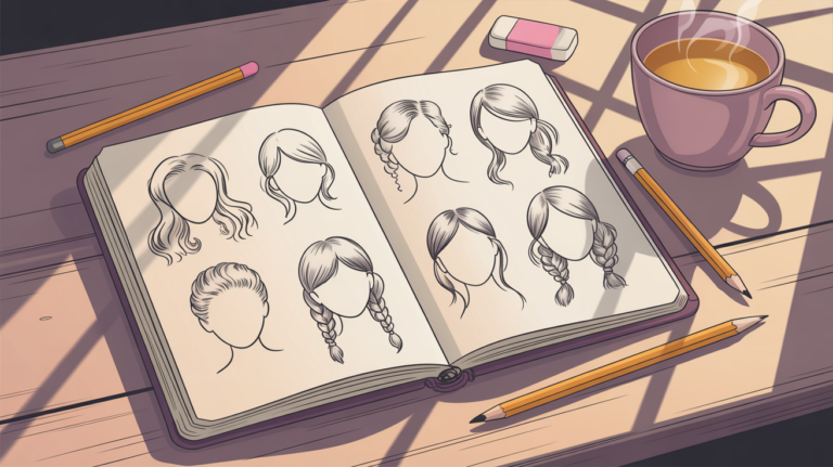 10 Hair Sketch Ideas